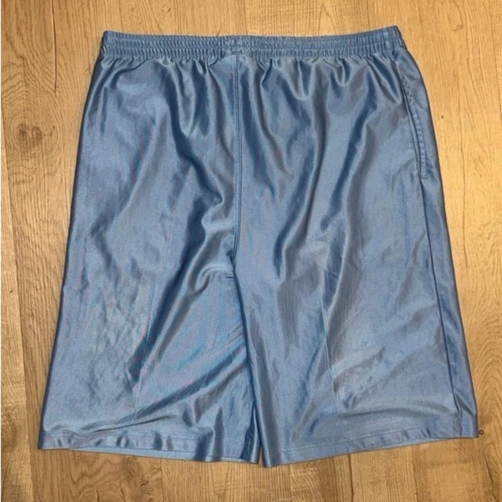 And1 Light Blue Mesh Drawstring Athletic Shorts - Picture 2 of 5